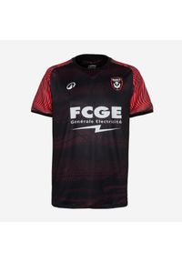 KIPSTA - Koszulka piłkarska Kipsta AS Nancy Lorraine 25/26 wyjazdowa. Kolor: czerwony, wielokolorowy, czarny. Materiał: poliester, elastan, tkanina, prążkowany, materiał. Sport: piłka nożna #1