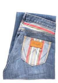 Wrangler - WRANGLER CROPPED FLARE DISCO STRIPES W2308799Y. Sezon: lato. Styl: retro #1