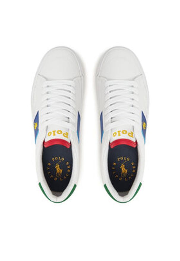 Polo Ralph Lauren Sneakersy Ryley RL02447102 Biały. Kolor: biały. Materiał: skóra