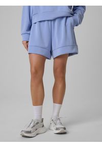 4f - 4F Spodenki dresowe z modalem damskie - granatowe S. Kolor: niebieski. Materiał: dresówka. Wzór: gładki #2