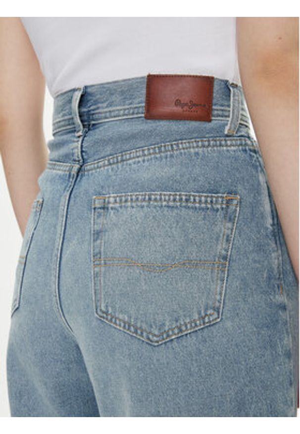 Pepe Jeans Jeansy PL204739 Niebieski Loose Fit. Kolor: niebieski