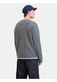 Jack & Jones - Jack&Jones Kardigan Norrebro 12282732 Szary Loose Fit. Kolor: szary. Materiał: bawełna #5