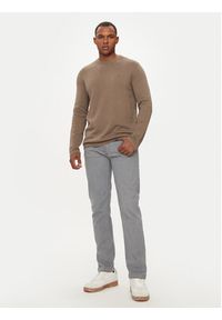 Marc O'Polo Sweter 428 5135 60366 Beżowy Regular Fit. Typ kołnierza: polo. Kolor: beżowy. Materiał: bawełna