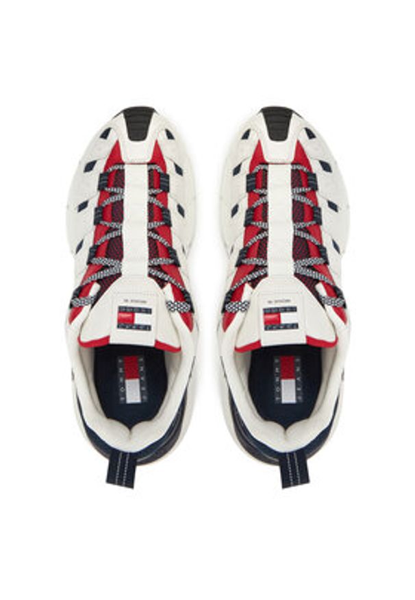 Tommy Jeans Sneakersy Archive'95 EM0EM01584 Biały. Kolor: biały. Materiał: skóra