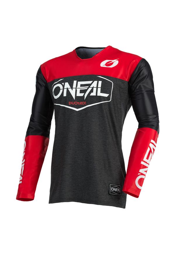O'NEAL - Bluza rowerowa mtb O'neal Mayhem HEXX black/red. Kolor: wielokolorowy, czarny, czerwony. Materiał: jersey