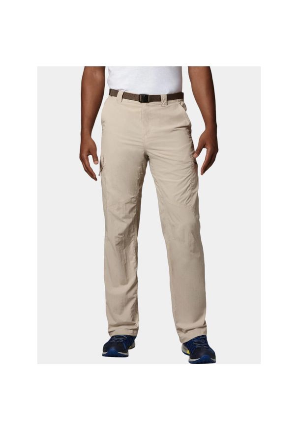 columbia - Spodnie turystyczne męskie Columbia Silver Ridge. Kolor: brązowy, beżowy, wielokolorowy. Materiał: nylon. Sezon: zima. Sport: narciarstwo