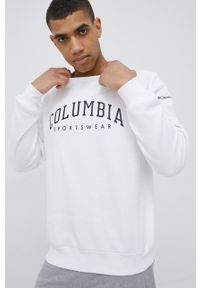 columbia - Columbia bluza męska kolor biały melanżowa. Okazja: na co dzień. Kolor: biały. Materiał: dzianina. Wzór: melanż. Styl: casual #3