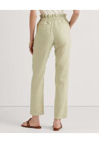 Lauren Ralph Lauren - LAUREN BY RALPH LAUREN - Beżowe lniane spodnie. Stan: podwyższony. Kolor: beżowy. Materiał: len #5