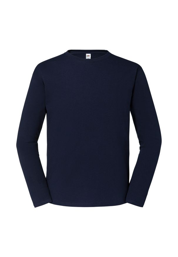FRUIT OF THE LOOM - Koszulka Z Długim Rękawem Unisex Adult Iconic 195 Plain. Kolor: niebieski. Długość rękawa: długi rękaw. Długość: długie