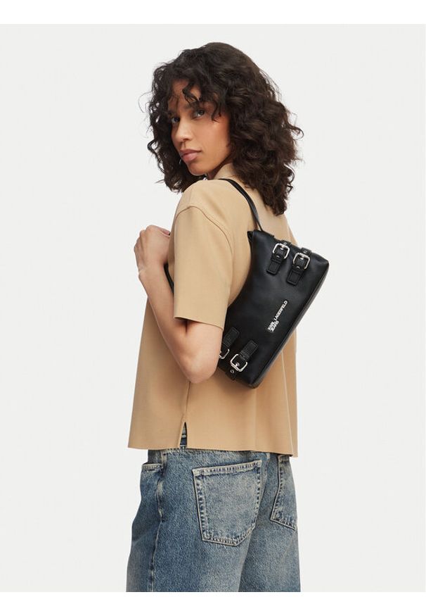 Karl Lagerfeld Jeans Torebka B2W30265 Czarny. Kolor: czarny. Materiał: skórzane