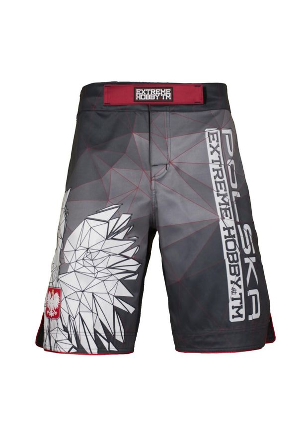 EXTREME HOBBY - Spodenki do Grapplingu MMA BJJ K1 męskie Extreme Hobby POLSKA grey. Kolor: szary. Materiał: poliester