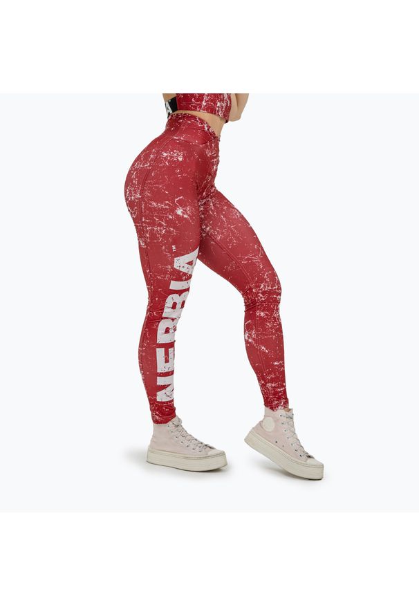 Legginsy NEBBIA Rough Girl. Kolor: czerwony. Sport: fitness