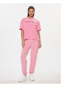 Gaudi T-Shirt 411BD64025 Różowy Relaxed Fit. Kolor: różowy. Materiał: bawełna #4