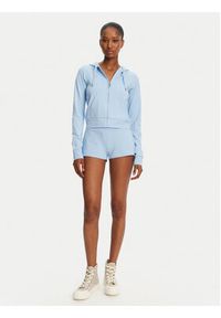 Juicy Couture Szorty sportowe JCWHS125312 Błękitny Loose Fit. Kolor: niebieski. Materiał: bawełna #4