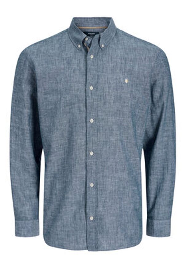 Jack & Jones Koszula Blusummer 12293269 Niebieski Regular Fit. Kolor: niebieski. Materiał: bawełna