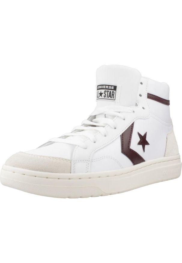 Converse - Buty CONVERSE PRO BLAZE CLASSIC MID Biały. Kolor: biały. Materiał: tkanina, skóra