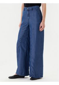 United Colors of Benetton - United Colors Of Benetton Spodnie materiałowe 4KHNDF09L Niebieski Wide Leg. Kolor: niebieski. Materiał: lyocell #1