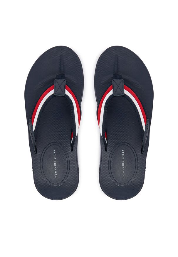 TOMMY HILFIGER - Japonki Tommy Hilfiger. Kolor: niebieski