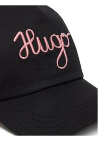 Hugo - HUGO Czapka z daszkiem Cara-PE 50546591 Czarny. Kolor: czarny. Materiał: bawełna, materiał