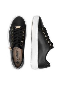 Rieker Sneakersy L59L1-01 Czarny. Kolor: czarny. Materiał: skóra #6