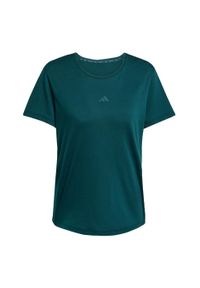 Adidas - Koszulka Joga Essentials. Kolor: niebieski. Technologia: ClimaCool (Adidas). Sport: joga i pilates