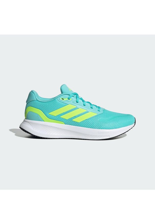 Adidas - Buty Runfalcon 5 Running. Kolor: czarny, niebieski, wielokolorowy, żółty. Sport: bieganie