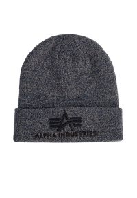 Czapka Alpha Industries Beanie 3D 168910315 - szara. Kolor: szary. Materiał: materiał, akryl. Sezon: zima. Styl: klasyczny