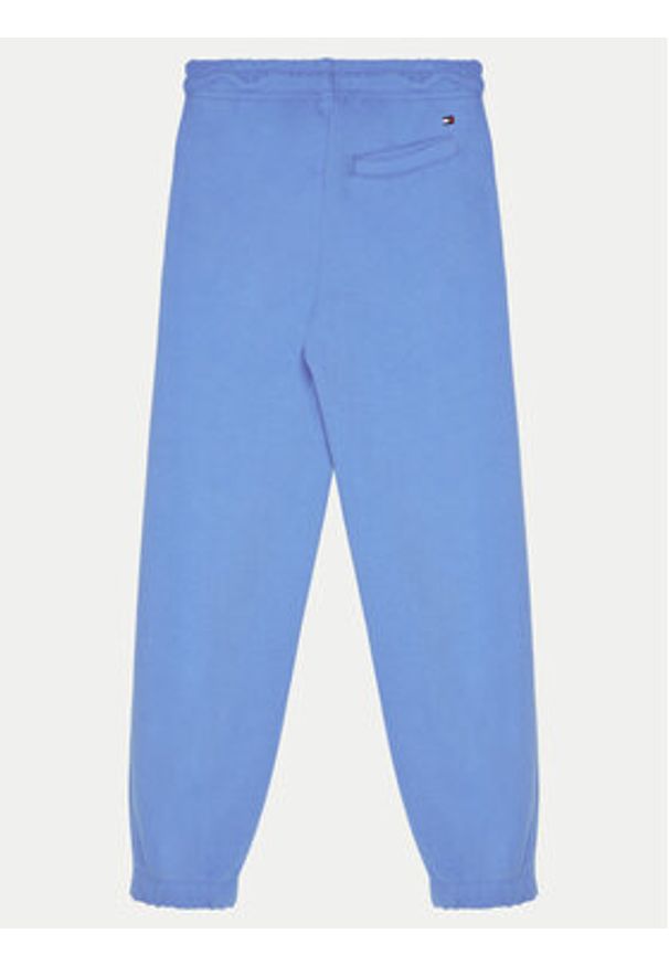 TOMMY HILFIGER - Tommy Hilfiger Spodnie dresowe KS0KS00596 Niebieski Regular Fit. Kolor: niebieski. Materiał: bawełna