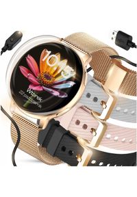 WonderWatch - SMARTWATCH ZEGAREK DAMSKI MENU PL ROZMOWY POWIADOMIENIA PULS SPORT ZDROWIE. Rodzaj zegarka: smartwatch. Styl: sportowy