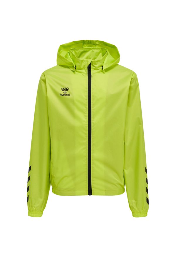 Kurtka do piłki nożnej dla dzieci Hummel Core XK Kids Spray Jacket. Kolor: żółty, wielokolorowy, zielony