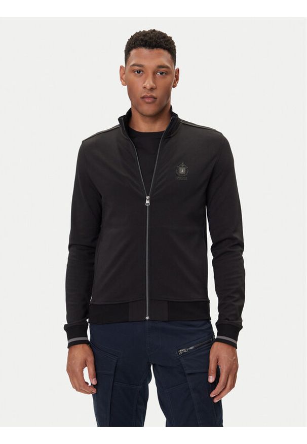 Aeronautica Militare Bluza 252FE2065UF00667 Czarny Regular Fit. Kolor: czarny. Materiał: wiskoza