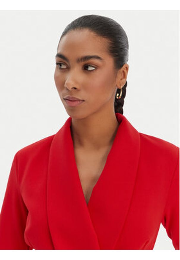 Rinascimento Sukienka koktajlowa CFC0126777003 Czerwony Slim Fit. Kolor: czerwony. Materiał: syntetyk. Styl: wizytowy