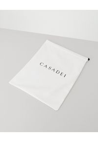 Casadei - CASADEI - Białe sneakersy Off Road Lacroc. Nosek buta: okrągły. Kolor: biały. Materiał: guma. Wzór: napisy #5