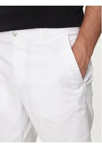 BOSS - Boss Szorty materiałowe Slice-Short 50512524 Biały Slim Fit. Kolor: biały. Materiał: bawełna