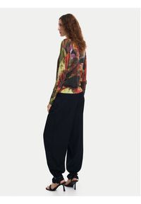 Desigual Sweter Camo Petals 24WWJF75 Kolorowy Regular Fit. Materiał: syntetyk. Wzór: kolorowy #3