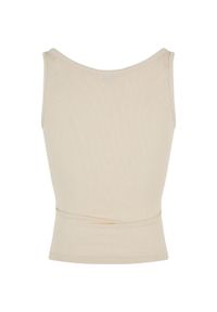 Urban Classics - Tank Top Damski Prążkowana Ekologiczny Basic 2pak. Kolor: zielony, wielokolorowy, brązowy. Materiał: prążkowany