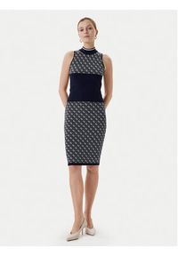 Guess Spódnica ołówkowa W4BD53 Z37K0 Granatowy Regular Fit. Kolor: niebieski. Materiał: syntetyk, wiskoza #4