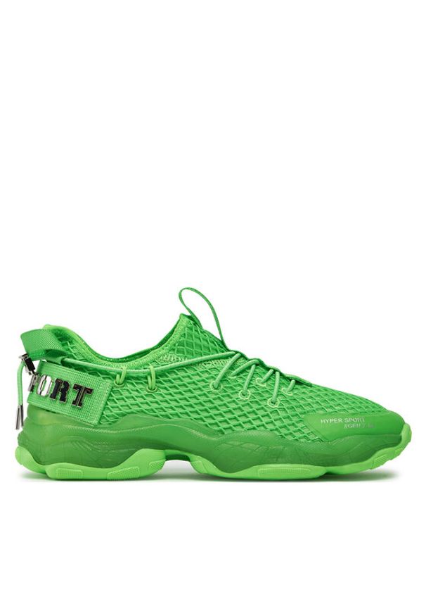 Philipp Plein - PHILIPP PLEIN Sneakersy SADS USC0522 STE003N Zielony. Kolor: zielony. Materiał: skóra