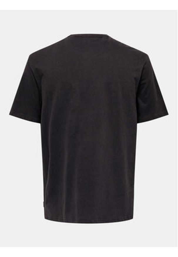 Only & Sons T-Shirt Smart 22026726 Czarny Regular Fit. Kolor: czarny. Materiał: bawełna