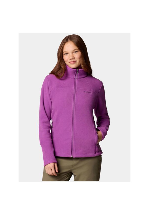 columbia - Sweter damski Columbia Fast Trek II. Kolor: fioletowy. Materiał: polar, materiał