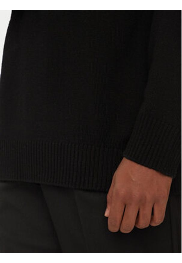 Just Cavalli Sweter 77OAFM38 Czarny Regular Fit. Kolor: czarny. Materiał: wełna, syntetyk