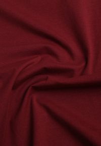 Renee - Bordowy T-shirt z Bawełny z Okrągłym Dekoltem Nedima. Okazja: na co dzień. Kolor: czerwony. Materiał: bawełna. Styl: casual, klasyczny #8