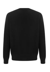 Ralph Lauren - RALPH LAUREN - Czarny sweter z kaszmiru z logo. Typ kołnierza: polo. Kolor: czarny. Materiał: kaszmir. Długość rękawa: długi rękaw. Długość: długie. Wzór: haft. Styl: klasyczny #2