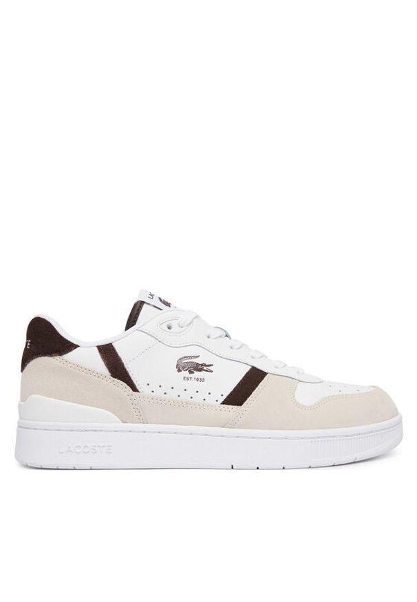 Lacoste Sneakersy T-Clip Set 51SMA0168 Biały. Kolor: biały. Materiał: skóra