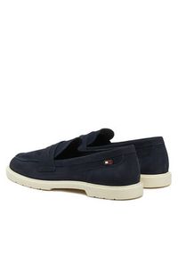 TOMMY HILFIGER - Tommy Hilfiger Loafersy FW0FW08679 Granatowy. Kolor: niebieski. Materiał: skóra, nubuk #5