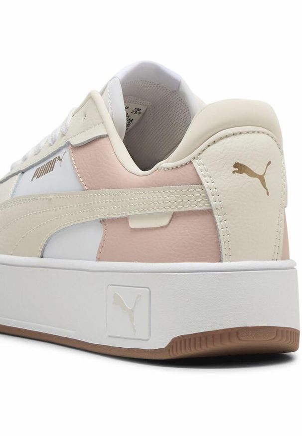 Puma - Sneakersy damskie Carina Street PUMA White Alpine Snow Frosted Ivory. Okazja: na co dzień. Kolor: biały. Obcas: na platformie