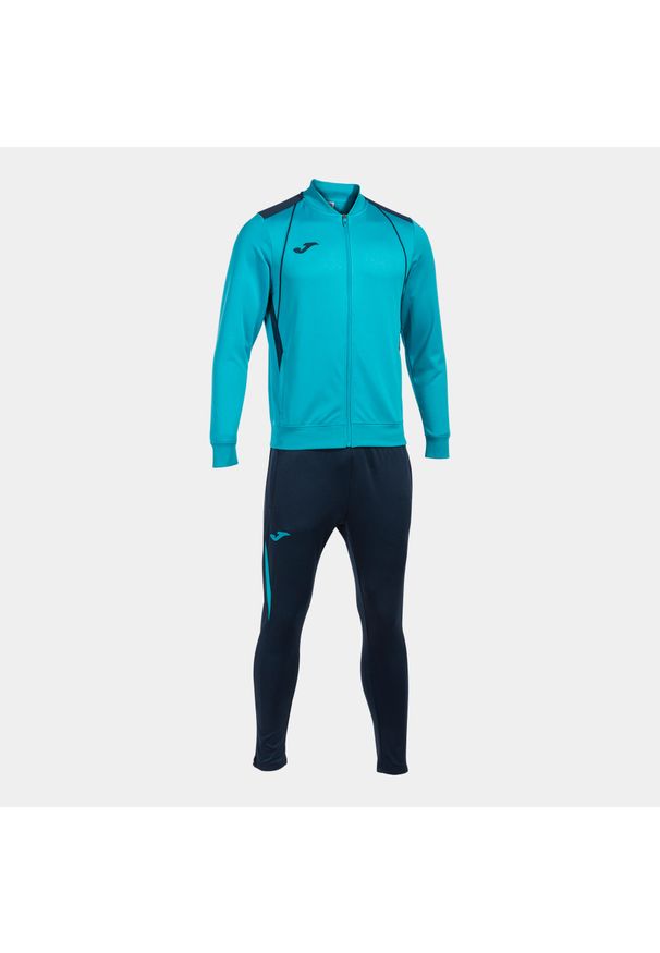 Dres Joma Championship VII. Kolor: niebieski. Materiał: dresówka. Sport: piłka nożna, fitness