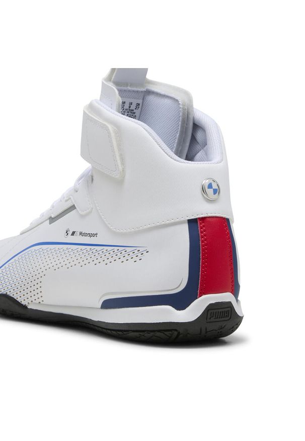 Puma - Sneakersy unisex BMW M Motorsport Neo Cat 3.0 Mid PUMA White Cool Cobalt Blue. Kolor: niebieski, wielokolorowy, biały. Model: Puma Evo. Sport: turystyka piesza
