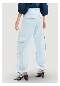 Desigual Spodnie materiałowe 26SWPW25 Niebieski Regular Fit. Kolor: niebieski. Materiał: bawełna #3