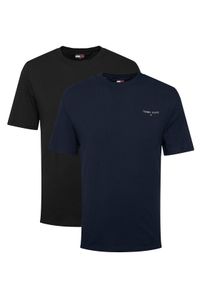 Tommy Jeans Komplet t-shirtów Linear DM0DM22316 Czarny Slim Fit. Kolor: czarny. Materiał: bawełna #1